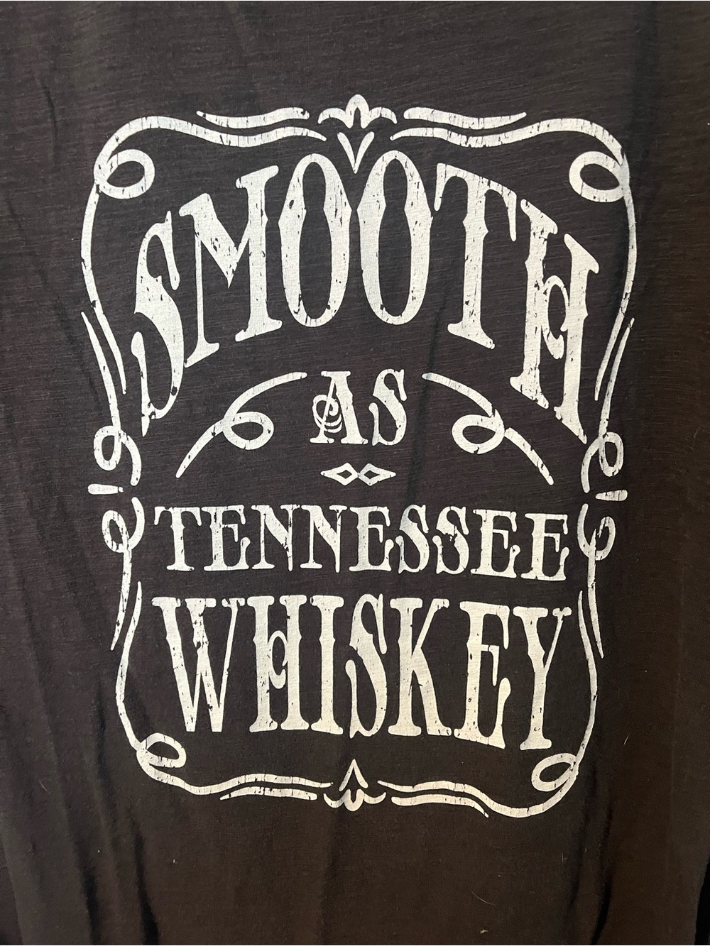 torrid Black Tee with White 'Smooth as Tennessee Whiskey' Graphic